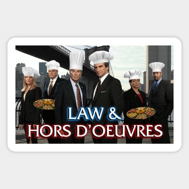 Law & Hors D'oeuvres Sticker by phneep